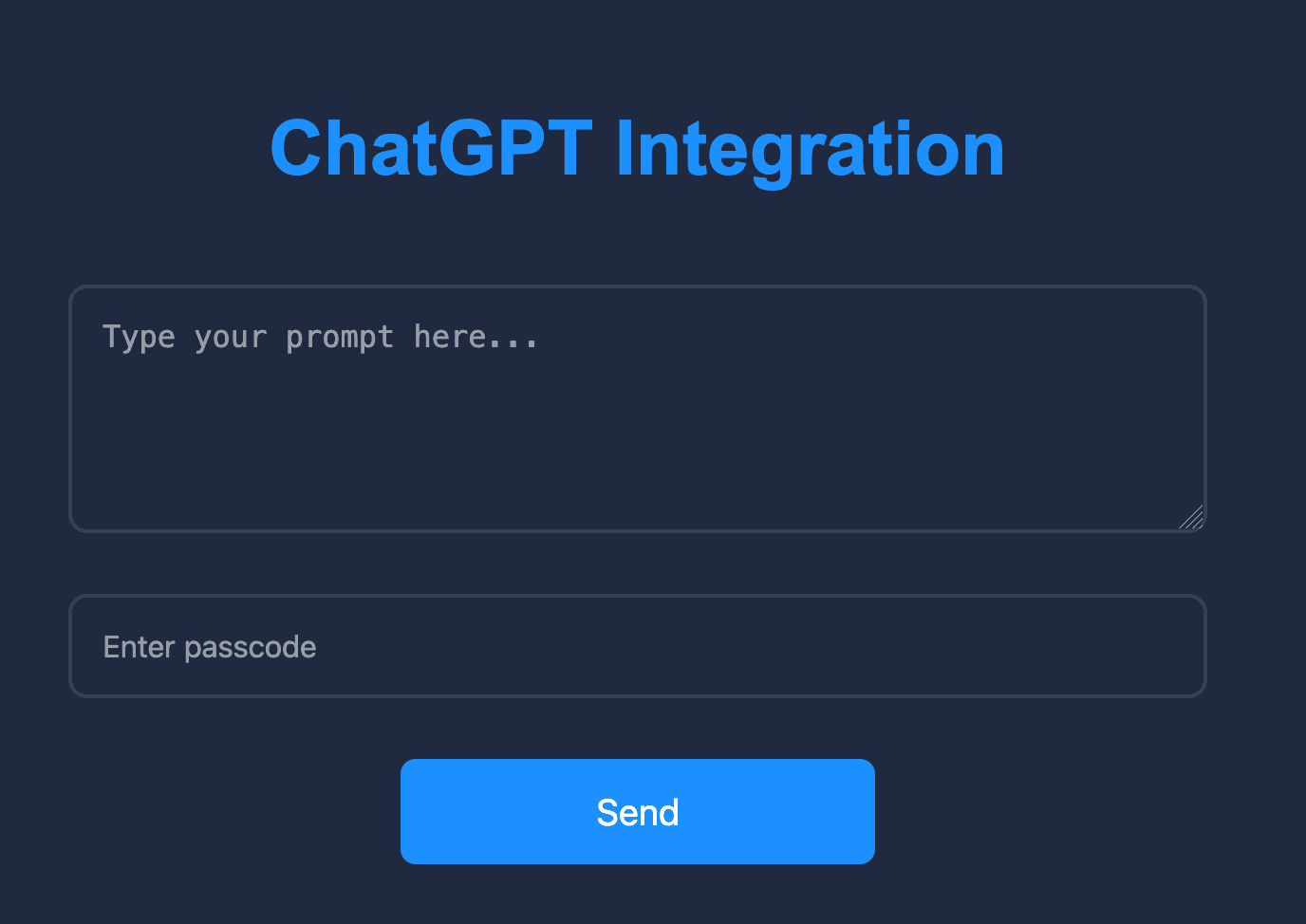 ChatGPT Integration
