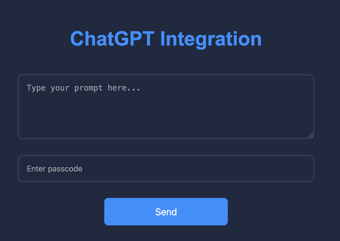 ChatGPT Web Wrapper